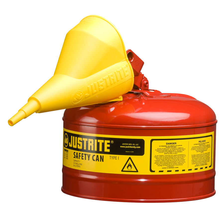 Justrite Durable Polyethylene Funnel