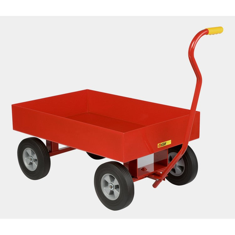 Little Giant Steel Deck Trucks with 6” Sides and 10" Solid Rubber Wheels