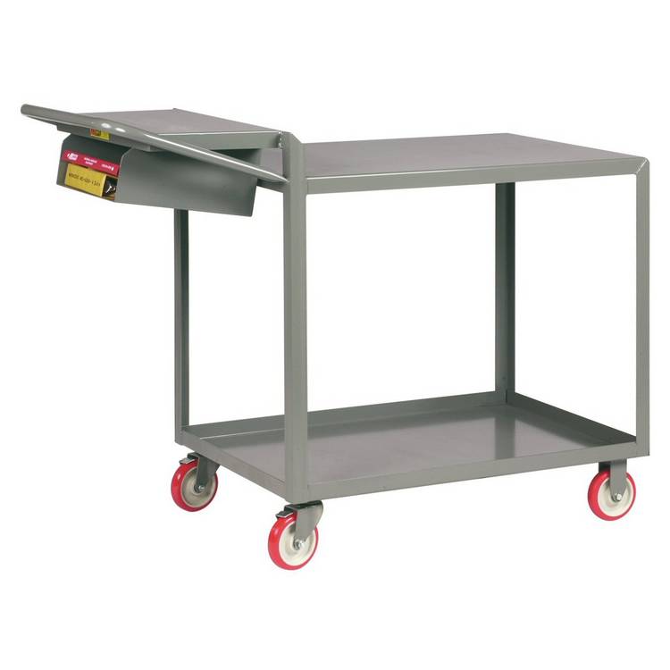 Little Giant 24" x 36" Order Picking Truck w/ Storage Pocket and Flush Top