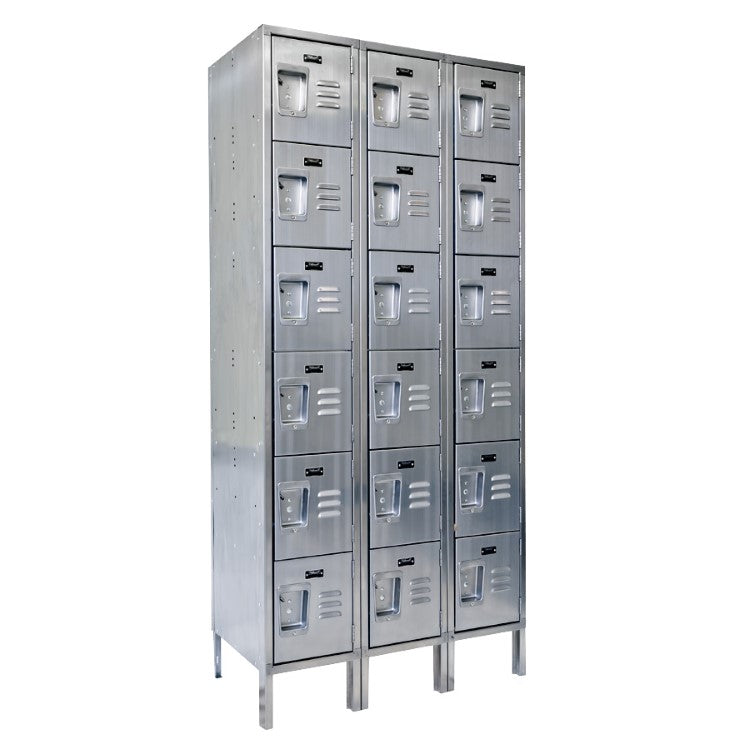 LOCKER-SS 6 TIER 3 WIDE 18 X 36 X 78
