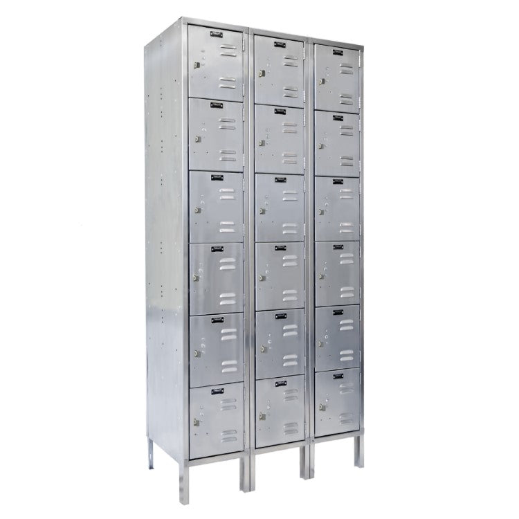 LOCKER-SS 6 ROWS 3 COLUMNS 18 X 54 X 78