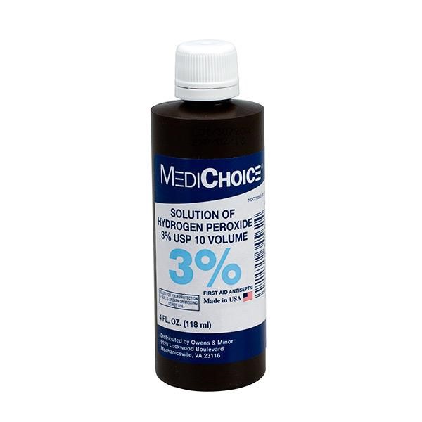 3% Hydrogen Peroxide, 4 oz, 1/Each