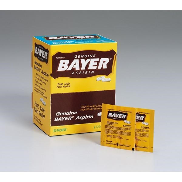 Bayer® Aspirin, 2 Pkg/50 Each