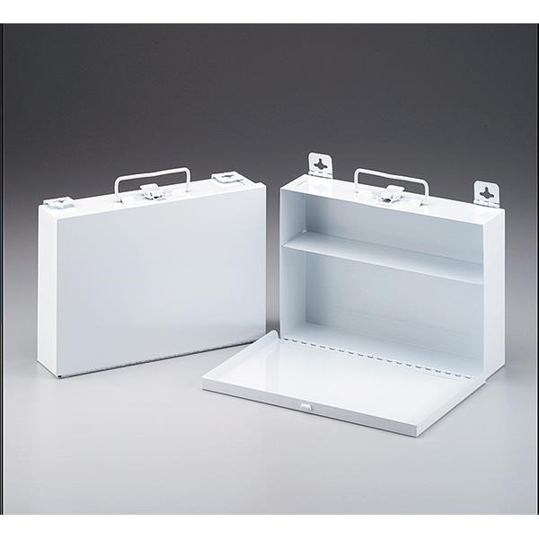 First Aid Kit Cabinet (Empty), 10 1/2"L x 7 1/2"H x 2 1/2"W, Metal, 12/Case