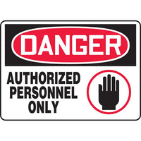 Thumbnail for Danger Authorized Personnel Only with Pic - Model MADM008VA