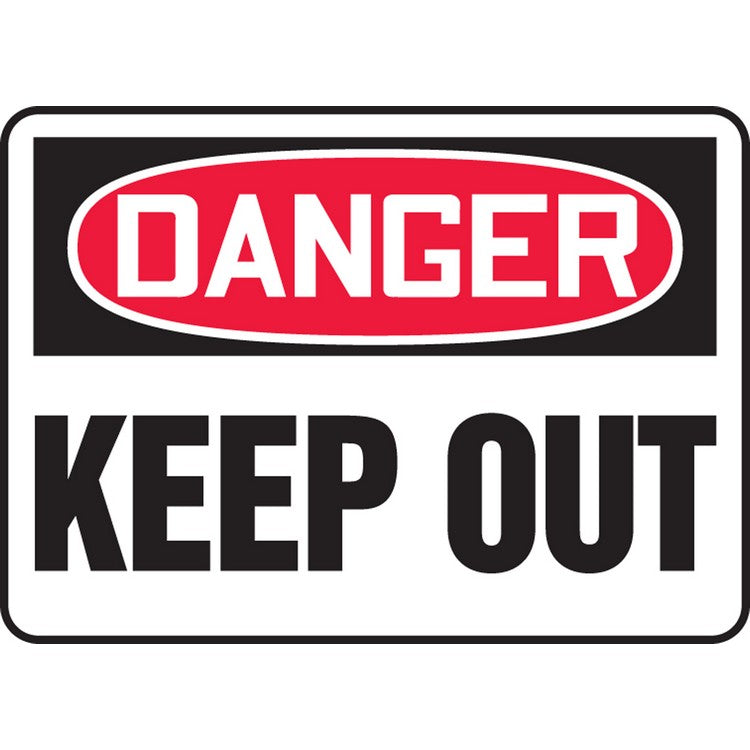 Danger Keep Out Sign - Model MADM064VS