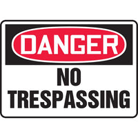Thumbnail for Danger No Trespassing Sign - Model MADM076VS