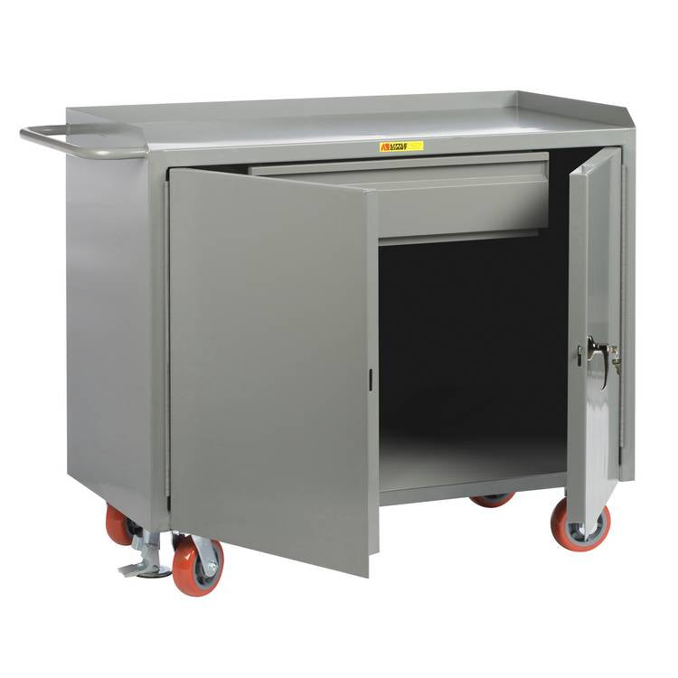 Mobile Bench Cabinets - Model MB2D2436HDFL