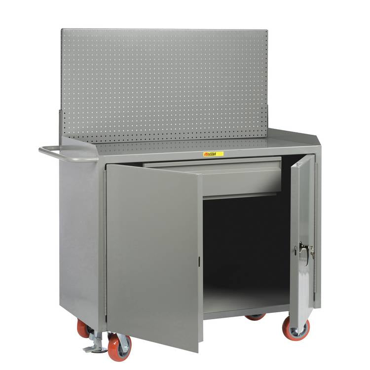 Mobile Bench Cabinets - Model MB2D2448HDFLPB