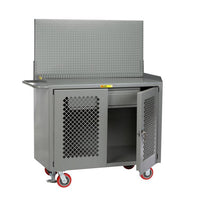 Thumbnail for Mobile Bench Cabinets w/ Clearview Doors - Model MBP2DHDFLPB