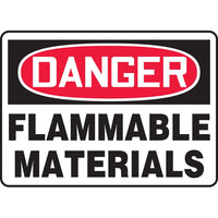 Thumbnail for Danger Flammable Materials Sign - Model MCHL186VS