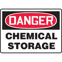 Thumbnail for Danger Chemical Storage Sign - Model MCHD35BVP