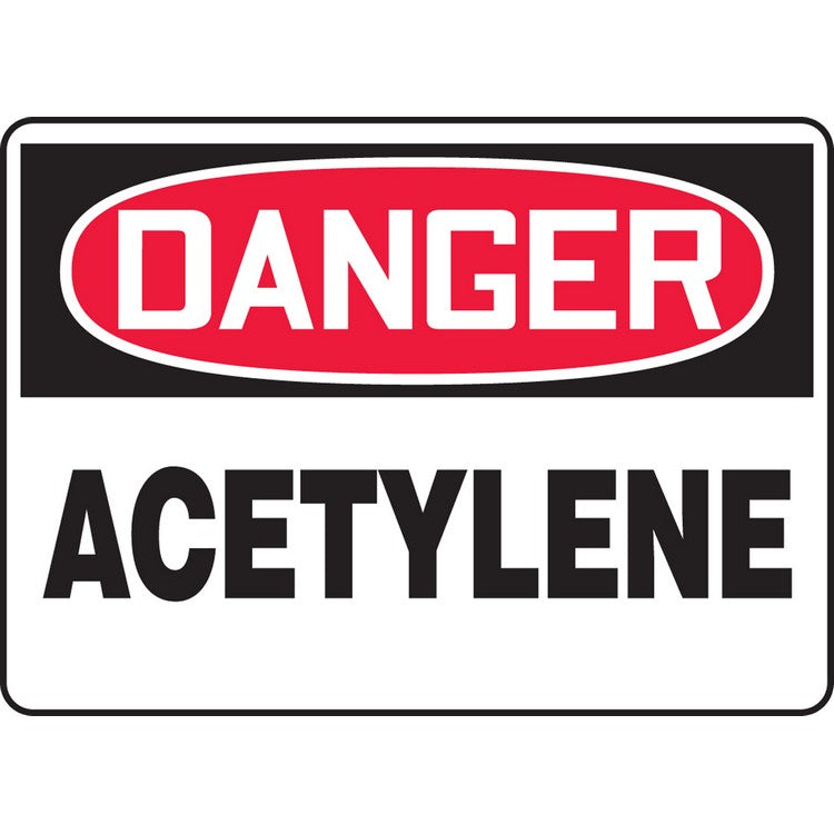 Danger Acetylene Sign - Model MCHL174VS