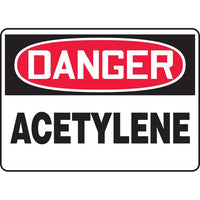 Thumbnail for Danger Acetylene Sign - Model MCHL174VS