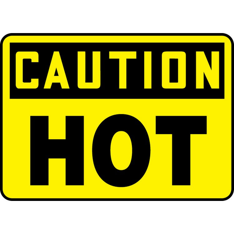 Caution Hot Sign - Model MCPGC22BVA