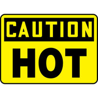 Thumbnail for Caution Hot Sign - Model MCPGC22BVA