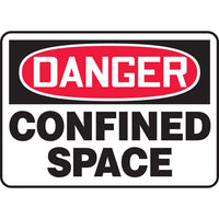 Thumbnail for Danger Confined Space Sign - Model MCSP002VP