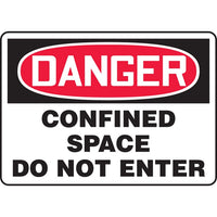 Thumbnail for Danger Confined Space Do Not Enter Sign - Model MCSP230VP