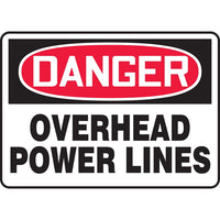 Thumbnail for Danger Overhead Power Lines Sign - Model MELC054VP