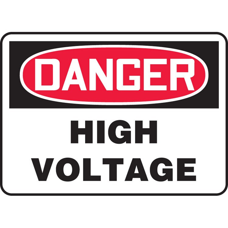 Danger High Voltage Sign - Model MELCD06VP