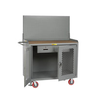 Thumbnail for Mobile Bench Cabinets w/ Clearview Doors - Model MHP2D36FLPB