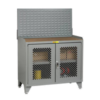 Thumbnail for Mobile Bench Cabinets w/ Pegboard Doors - Model MHPBDFLPB