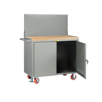 Thumbnail for Mobile Bench Cabinets w/ Pegboard Doors - Model MJPBDFLPB