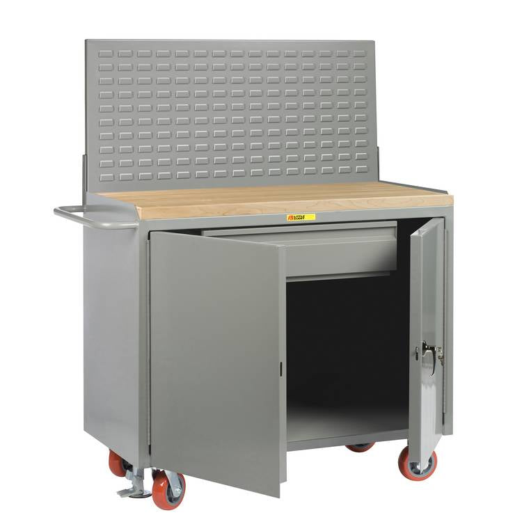 Mobile Bench Cabinets - Model MJ2D2448HDFLLP