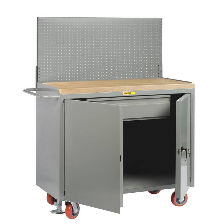 Mobile Bench Cabinets - Model MJ2D2448HDFLPB