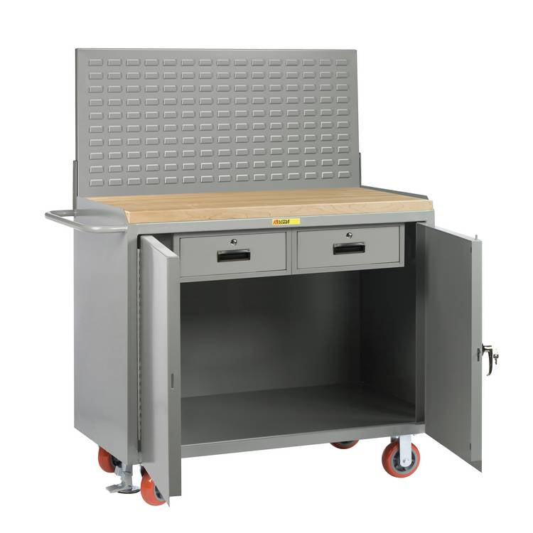 Mobile Bench Cabinets - Model MJ2D2436HDFLLP