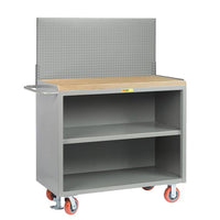 Thumbnail for Mobile Bench Cabinets w/ Pegboard Doors - Model MJ36PBDFLPB