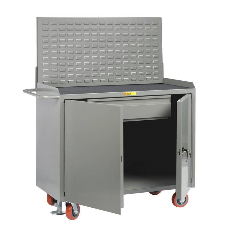Mobile Bench Cabinets - Model MM2D2436HDFLLP