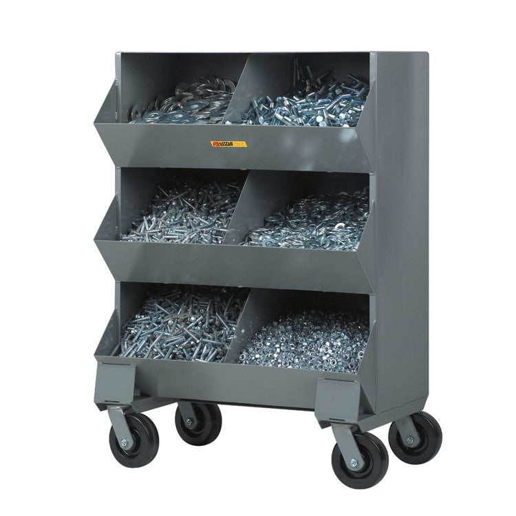 Little Giant Mobile Storage Bin w/ 6 Openings