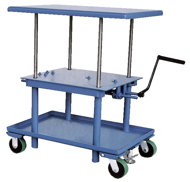 24" X 36" Low Profile Portable Mechanical Post Lift Table