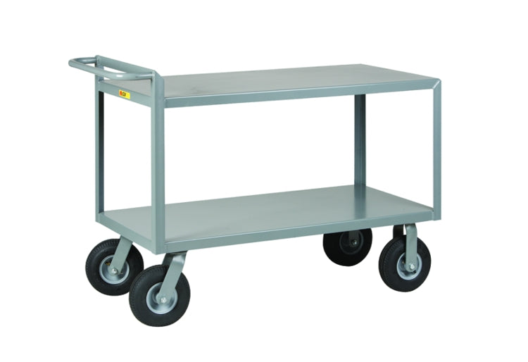 30" x 60" Little Giant Flush Shelf Merchandise Collector w/ 10" Rubber Casters