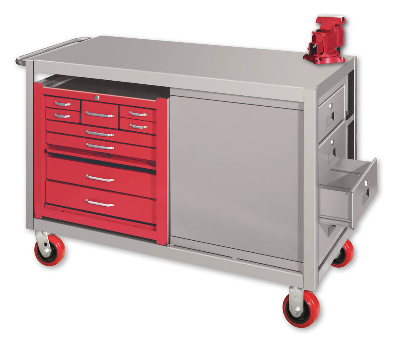 Pucel Mobile Cabinet Work Bench w/ Drawers