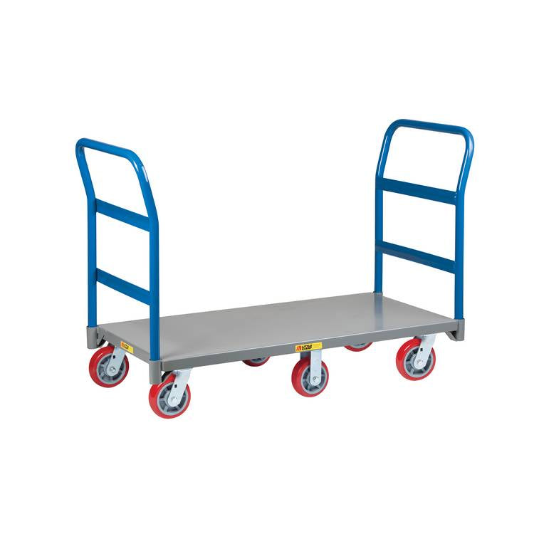 6-Wheel Platform Truck - 2 Handles - Model NB6W24606PY2H