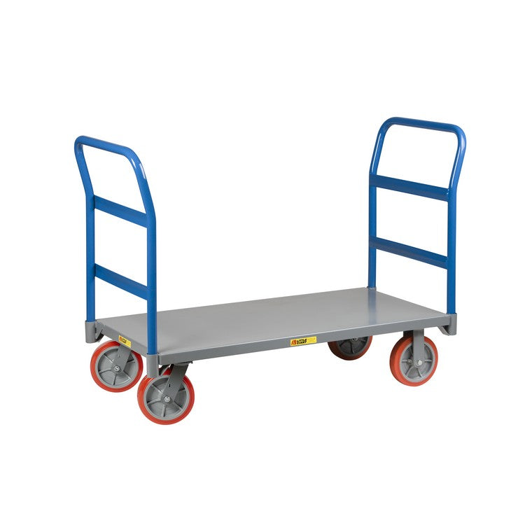 Little Giant 30" x 72" Double Handle Platform Truck - Model NBB-3072-8PY-2H