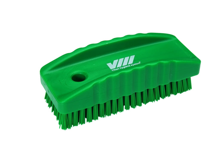 Nail Brush Stiff Polyester Green