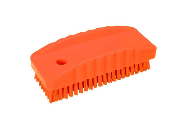 Nail Brush Stiff Polyester Orange