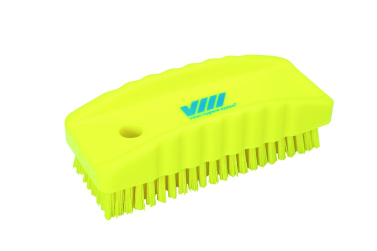 Nail Brush Stiff Polyester Yellow