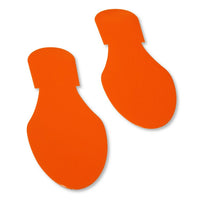 Thumbnail for Mighty Line Solid Colored Orange Footprint - Pack of 50