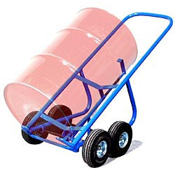 Self-Standing 4-Wheel Drum Truck