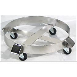 Stainless Steel Square Drum Dolly for 30-Gallon Drums