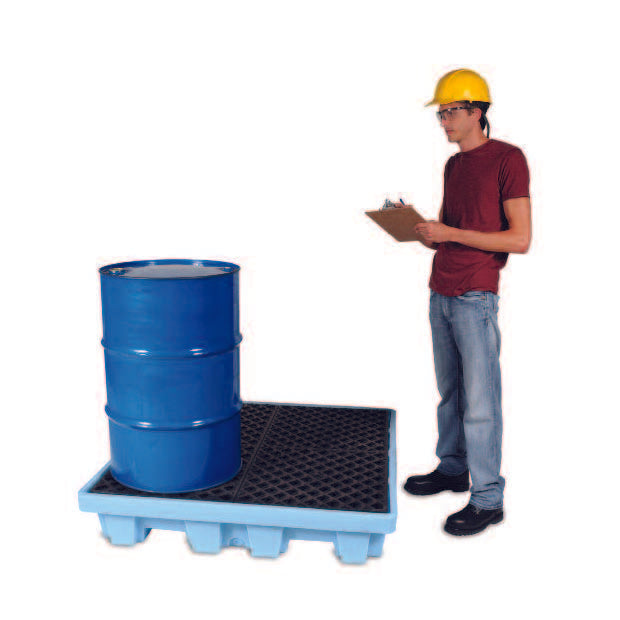 Spill Pallet P4 Fluorinated, Light Blue
