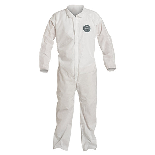 DuPont™ ProShield® 10 Coveralls w/ Open Wrists & Ankles, Large, White, 25/Case