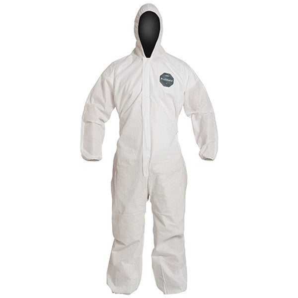 DuPont™ ProShield® 10 Coveralls w/ Hood & Elastic Wrists & Ankles, 2X-Large, White, 25/Case
