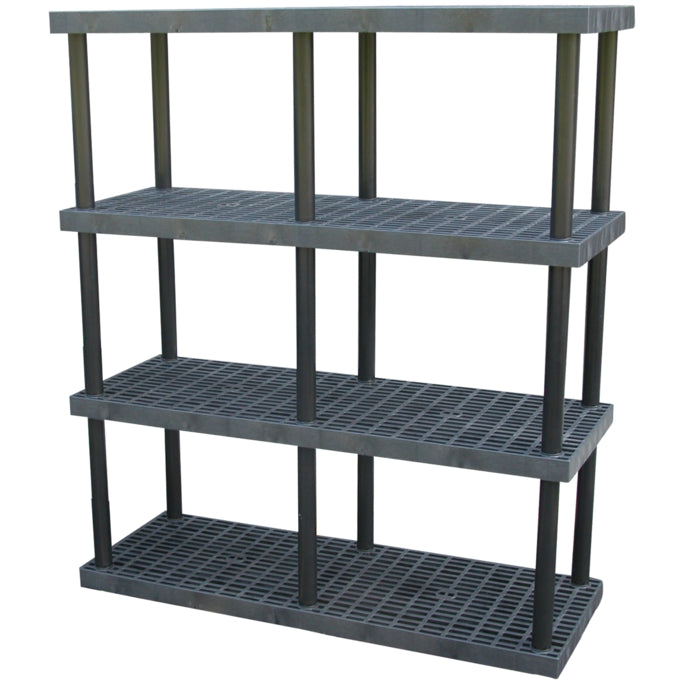 PLASTIC BULK SHELF & STORAGE 66X24 4 SHELF - Model PBSS-6624-4