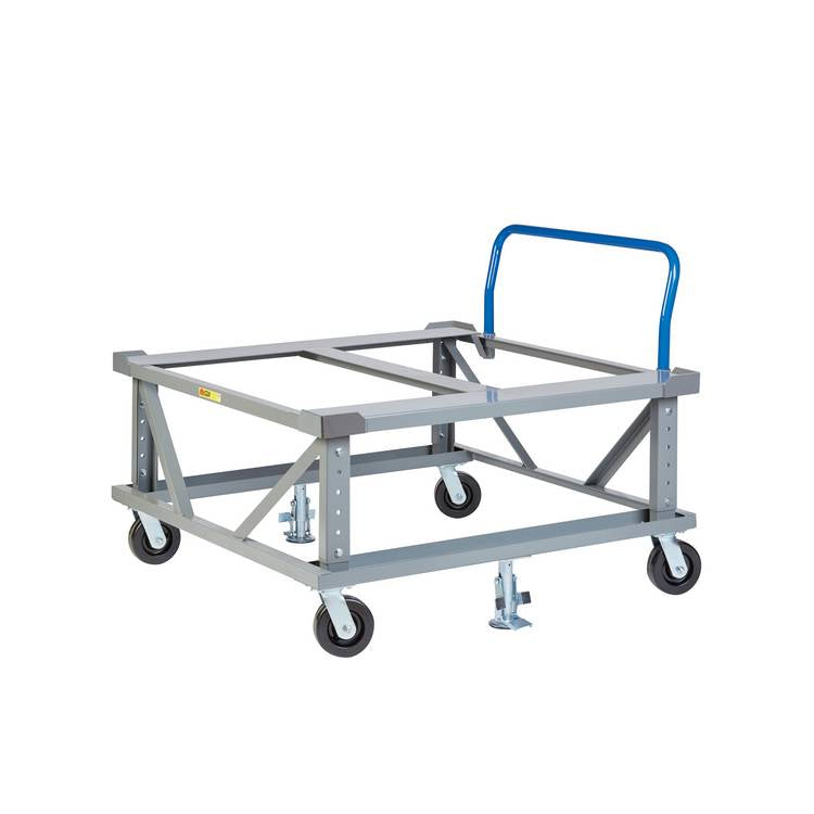 Ergonomic Adjustable Mobile Pallet Stand - Model PDEH40486PH2FL