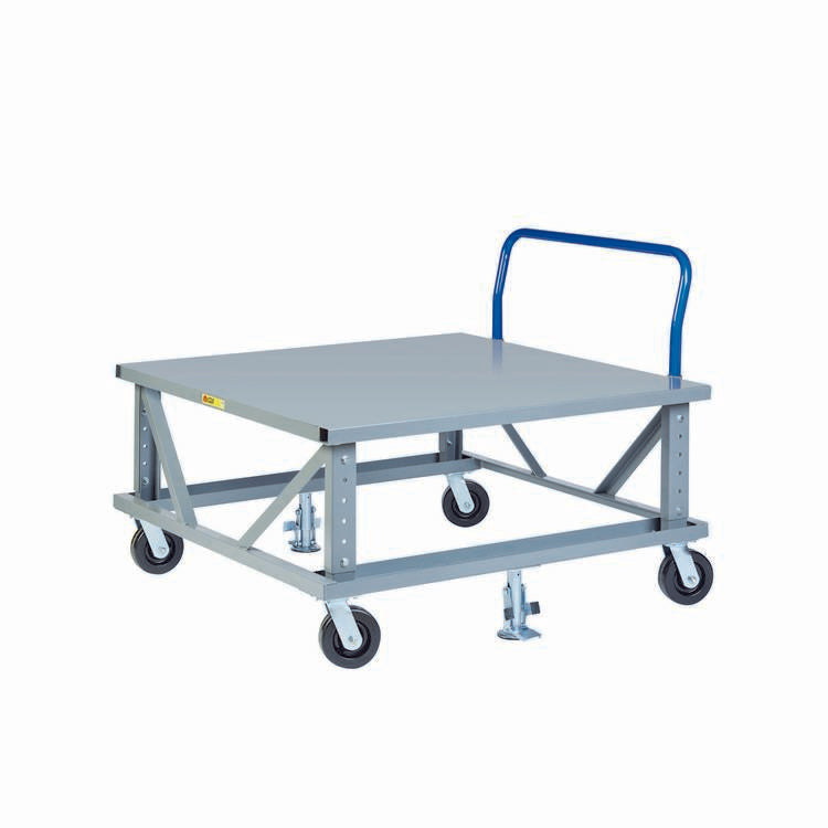 Ergonomic Adjustable Mobile Pallet Stand - Model PDSEH426PH2FLLR